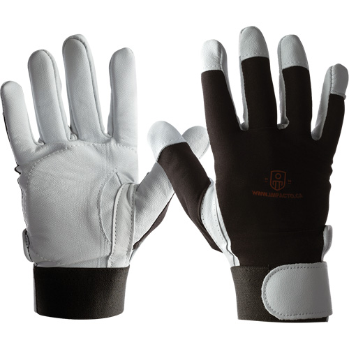 IMPACTO&reg; AIRGEL Glove, Size Large, Pearl Leather Palm Equipex