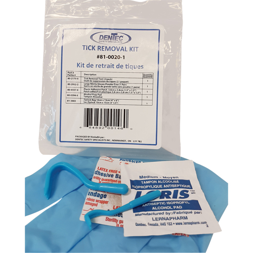 Tick Safety Kit, Class 1 Medical Device, Wallet Equipex