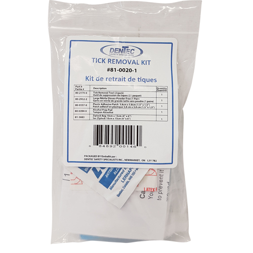 Tick Safety Kit, Class 1 Medical Device, Wallet Equipex