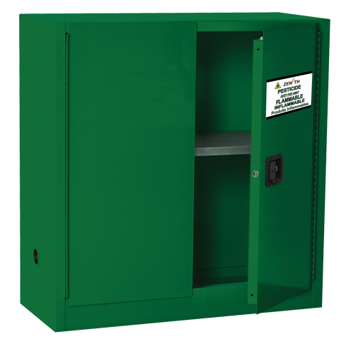 Armoire de rangement pour pesticides, 30 gal., 44" h x 43" l x 18" p Equipex