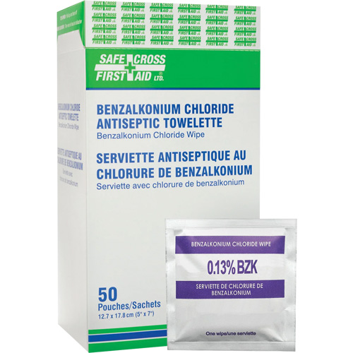 Lingettes antiseptiques au chlorure de benzalkonium, Serviette, Antiseptique Equipex