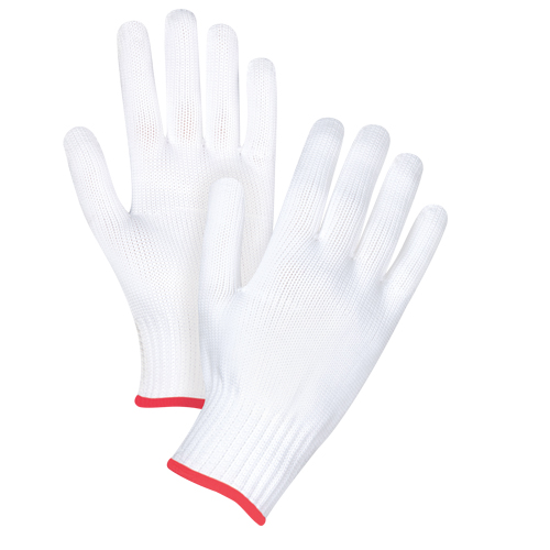 Gants tricot&eacute;s sans couture, Polyester, Calibre 10, Petit Equipex