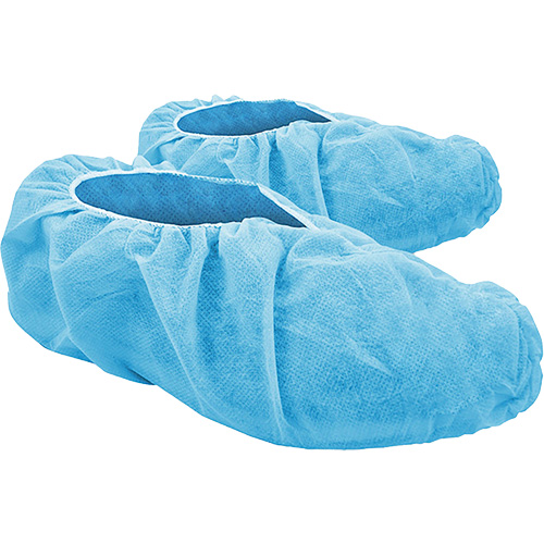 CoverMe Disposable Shoe Covers, Large, Polypropylene, Blue Equipex