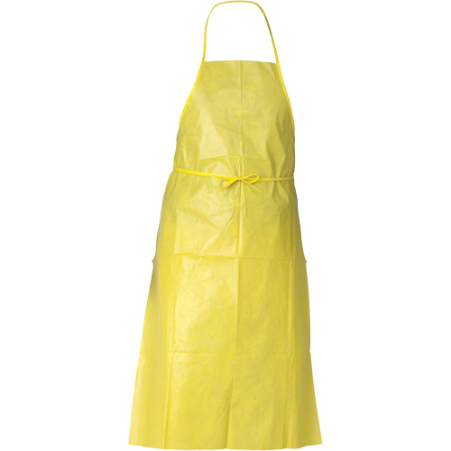 Tablier de protection contre la vaporisation de produits chimiques A70 KLEENGUARD, Poly&eacute;thyl&egrave;ne, 44" lo x 29" la, Jaune Equipex