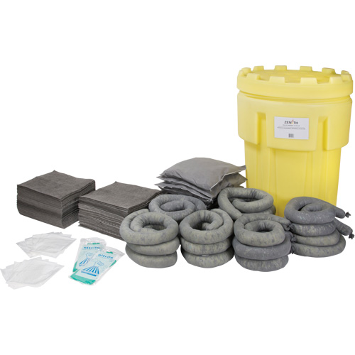 Spill Kit, Universal, Salvage Drum, 95 US gal. Absorbancy Equipex