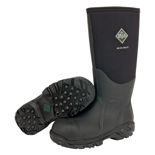 Arctic Pro Extreme Conditions Work Boot, Rubber, Steel Toe, Size 8, Puncture Resistant Sole Equipex