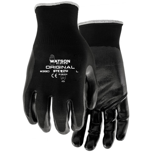 Gants enduits Stealth Original, 7/Petit, R&ecirc;vetement Nitrile, Calibre 13, Enveloppe en Nylon Equipex