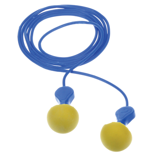 Bouchons d'oreilles d&eacute;tectables E-A-Rsoft Express Pod, Avec cordon, R&eacute;gulier, Vrac - Sachet coussin, NRR dB 23 Equipex