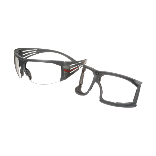 SecureFit 600 Series Safety Glasses with Gasket, Grey/Indoor/Outdoor Lens, Anti-Fog, ANSI Z87+/Meets/Exceeds CSA Z94.3 Equipex