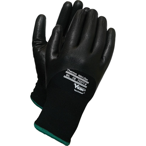 Thermo Nitri-Dex Gloves, 8/Medium, Nitrile Coating, 15 Gauge, Nylon Shell Equipex