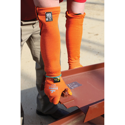 Memphis&reg; Sleeves, Kevlar&reg;, 18", ASTM ANSI Level A5, Orange Equipex