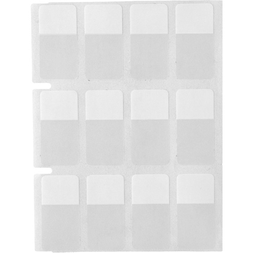 Core Series Self-Laminating Wire & Cable Labels, Vinyl, 0.5" L x 0.75" H, Clear Equipex