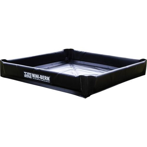 Berme de confinement robuste Mini Berm avec Chem-Shield de 30 oz, Capacit&eacute; 9 gal. US, 2' la x 2' lo x 4" h Equipex