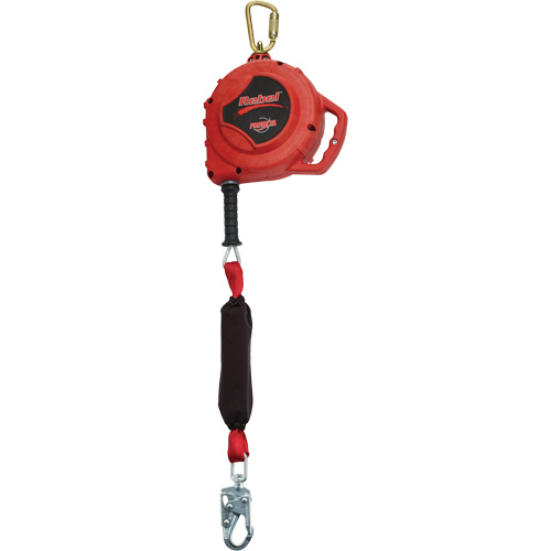 Cordage de s&eacute;curit&eacute; autor&eacute;tractable Rebel, 33', Acier galvanis&eacute;, Pivotant Equipex
