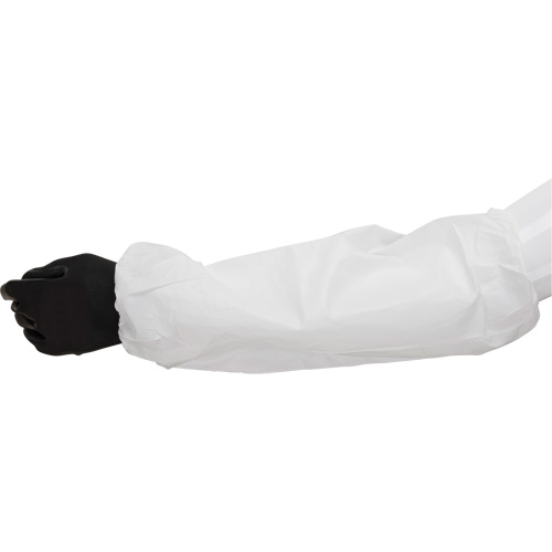Manchettes, Longueur de 18", Microporeux, Blanc Equipex