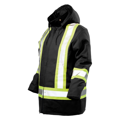 Safety Parka, Black, Large Equipex