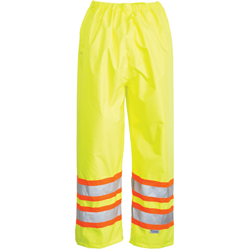 Pantalons avec taille &eacute;lastique Open Road, Polyester, Petit, Jaune lime haute visibilit&eacute; Equipex