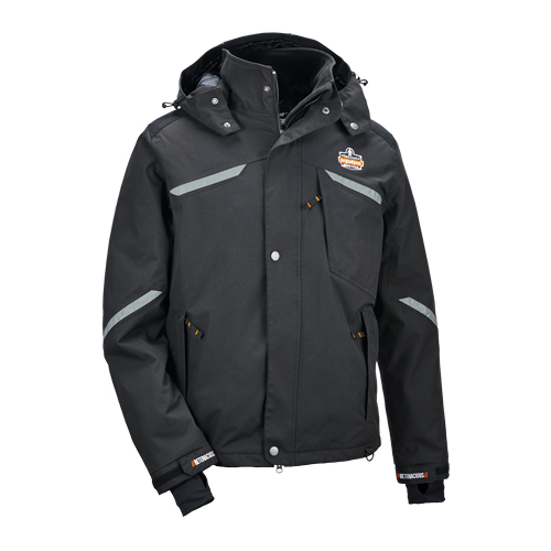Manteau thermique N-Ferno 6466, Hommes, Petit, Noir Equipex