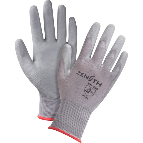 DMF-Free Coated Gloves, 8/Medium, Polyurethane Coating, 15 Gauge, Nylon Shell Equipex