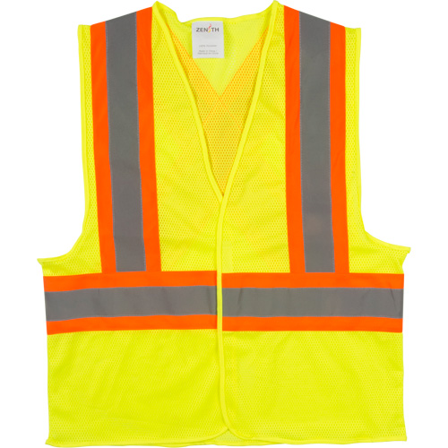Veste de s&eacute;curit&eacute; pour la circulation, Jaune lime haute visibilit&eacute;, 2T-Grand, Polyester Equipex