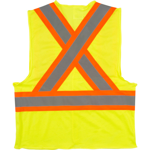 Veste de s&eacute;curit&eacute; pour la circulation, Jaune lime haute visibilit&eacute;, 2T-Grand, Polyester Equipex