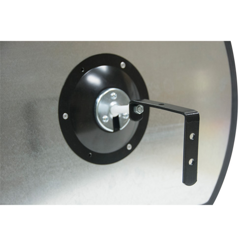 Roundtangular Convex Mirror with Bracket, 18" H x 26" W, Indoor/Outdoor Equipex