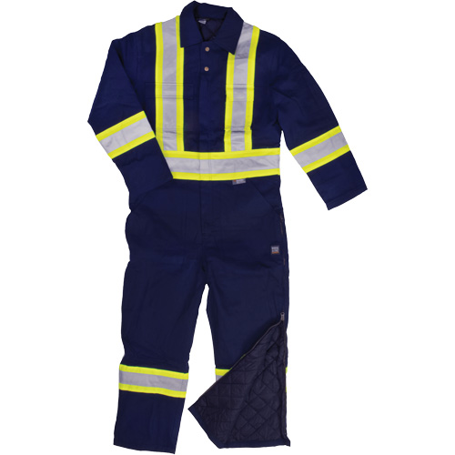 Reflective Duck Coveralls, Small, Navy Blue Equipex