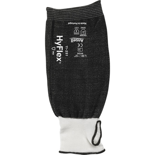 Manche r&eacute;sistant aux coupures HyFlex, PEHP, 12", ANSI/ISEA 105 niveau 3, Noir Equipex