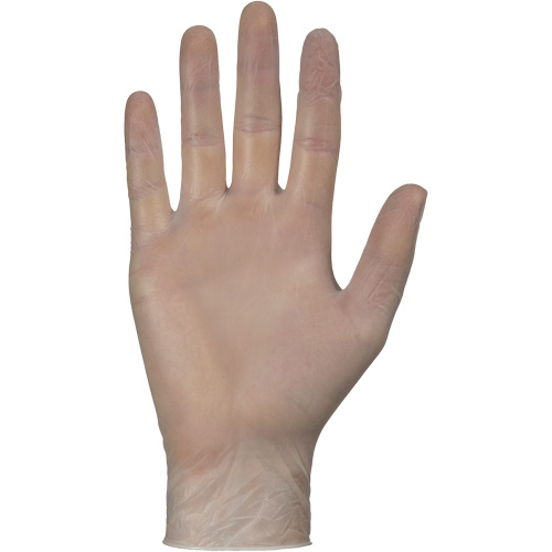 Gants jetables, Petit, Vinyle, 4 mils, Sans poudre, Blanc Equipex
