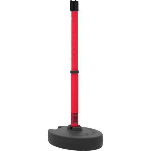 PLUS Barrier Post Set Receiver, 42" High, Red Equipex