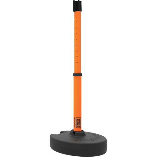 PLUS Barrier Post Set Receiver, 42" High, Orange Equipex
