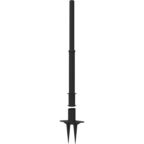 PLUS Barrier Posts, 42" High, Black Equipex