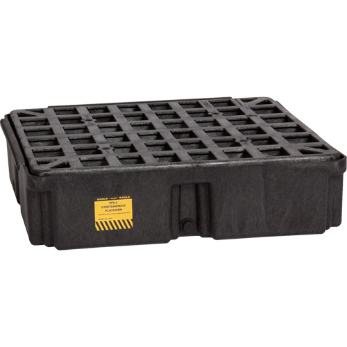 Modular Spill Platform, 15 US gal. Spill Capacity, 26" x 26.25" x 6.5" Equipex