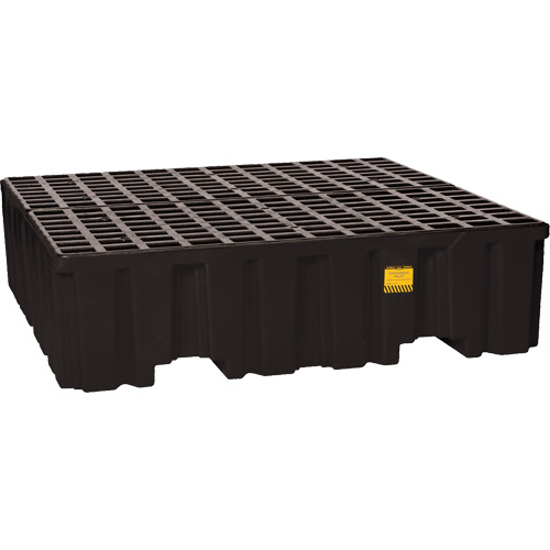 Palette de confinement des d&eacute;versements, Capacit&eacute; de d&eacute;versement 132 gal. US, 51" x 52,5" x 13,75" Equipex