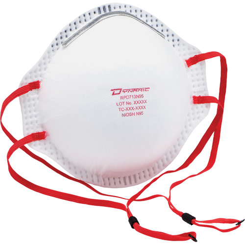 Dynamic Particulate Respirator, N95, NIOSH Certified, One Size Equipex