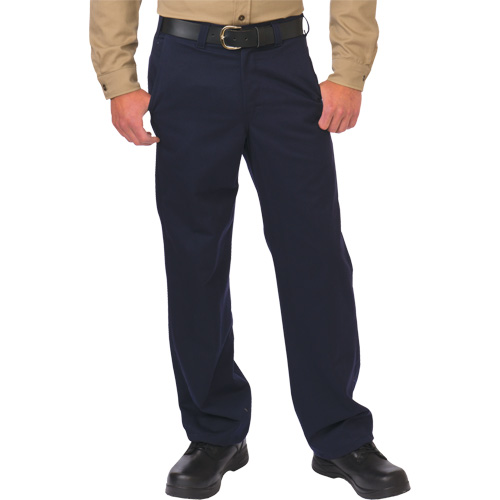 Pantalon de travail de protection contre l'arc &eacute;lectrique, 28, x 32, Bleu marin, 12,4 cal/cm2 Equipex