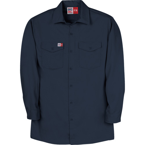Chemise de travail de protection contre l'arc &eacute;lectrique, Moyen (grande taille), Bleu marin Equipex