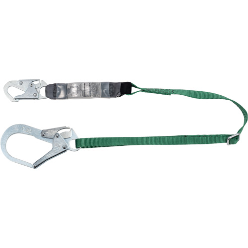 V-Series Lanyard, 6', Rebar Hook Center, Snap Hook Leg Ends, Polyester Equipex