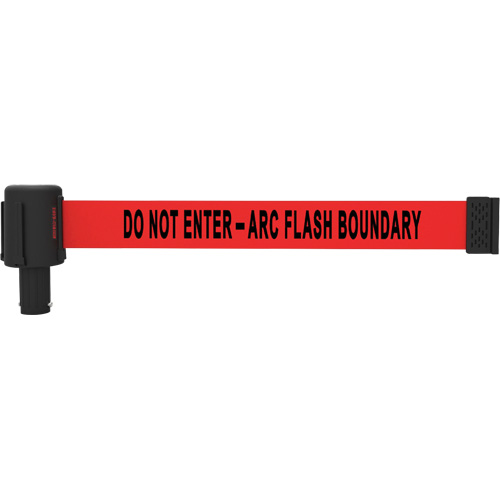 Cassette de banni&egrave;re PLUS, Do Not Enter - Arc Flash Boundary, 15', Ruban Rouge Equipex