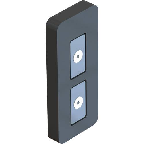 Embout magn&eacute;tique pour ruban/banni&egrave;re PLUS, Noir Equipex