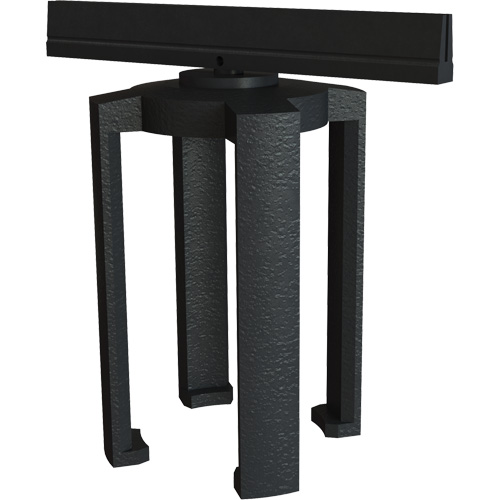 Support pour panneau d'affichage pour le syst&egrave;me de barri&egrave;re PLUS, Noir Equipex