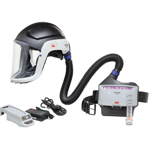 Versaflo Heavy Industry PAPR Kit, Headcover & Faceshield, Lithium-Ion Battery Equipex