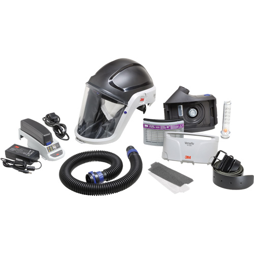 Versaflo Heavy Industry PAPR Kit, Headcover & Faceshield, Lithium-Ion Battery Equipex