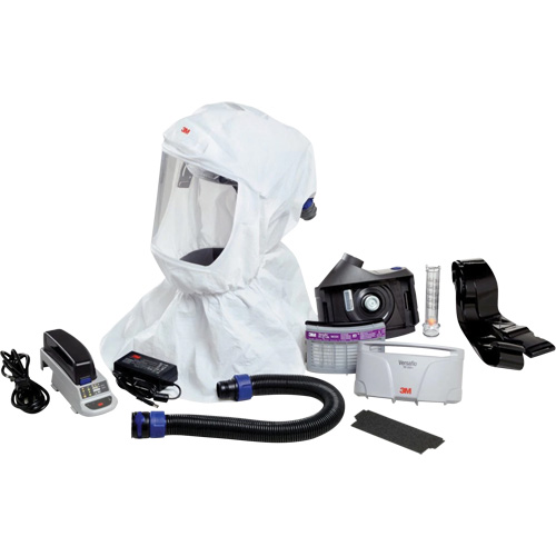 Versaflo Easy Clean PAPR Kit, Loose Fitting Hood & Faceshield, Lithium-Ion Battery Equipex