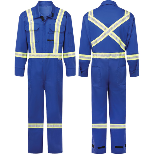 Combinaisons ignifuges 7 oz Avenger, Taille 38 (grand taille), Bleu royal Equipex
