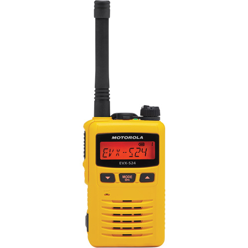 Radio portative de s&eacute;rie EVX-S24, Bande UHF, 256 canaux, Port&eacute;e 200 000 pi² Equipex