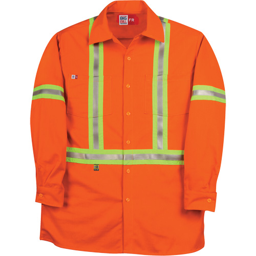Westex UltraSoft&reg; Industrial Work Shirt, Medium (Tall), Orange Equipex