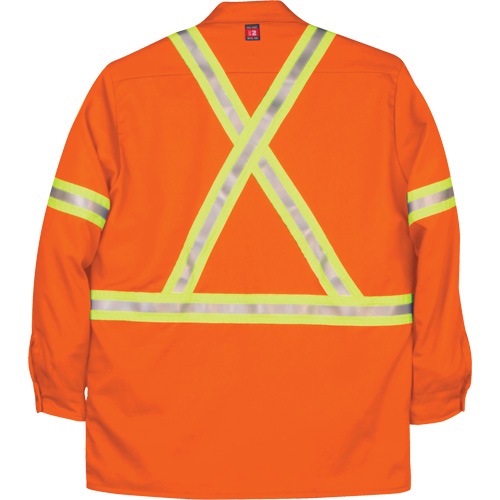 Westex UltraSoft&reg; Industrial Work Shirt, Medium (Tall), Orange Equipex
