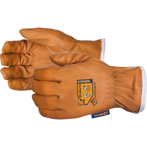 Gants de conducteur r&eacute;sistants aux arcs &eacute;lectriques Endura, Petit, Paume en Cuir fleur de ch&egrave;vre, Kevlar Equipex