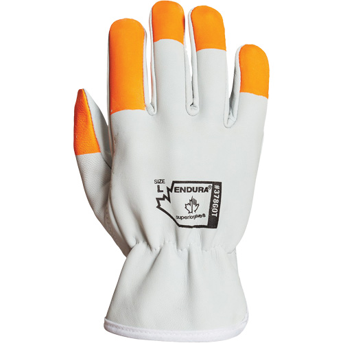 Gants de conducteur Endura, Petit, Paume en Cuir fleur de ch&egrave;vre Equipex